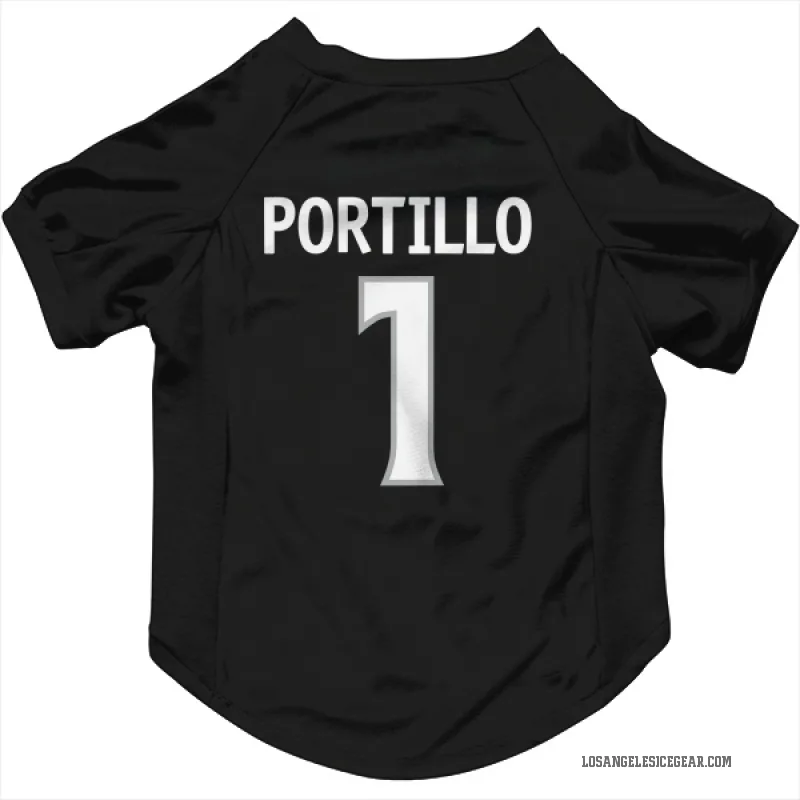 Erik Portillo  Black Los Angeles Kings  Cat & Dog Pet Jersey