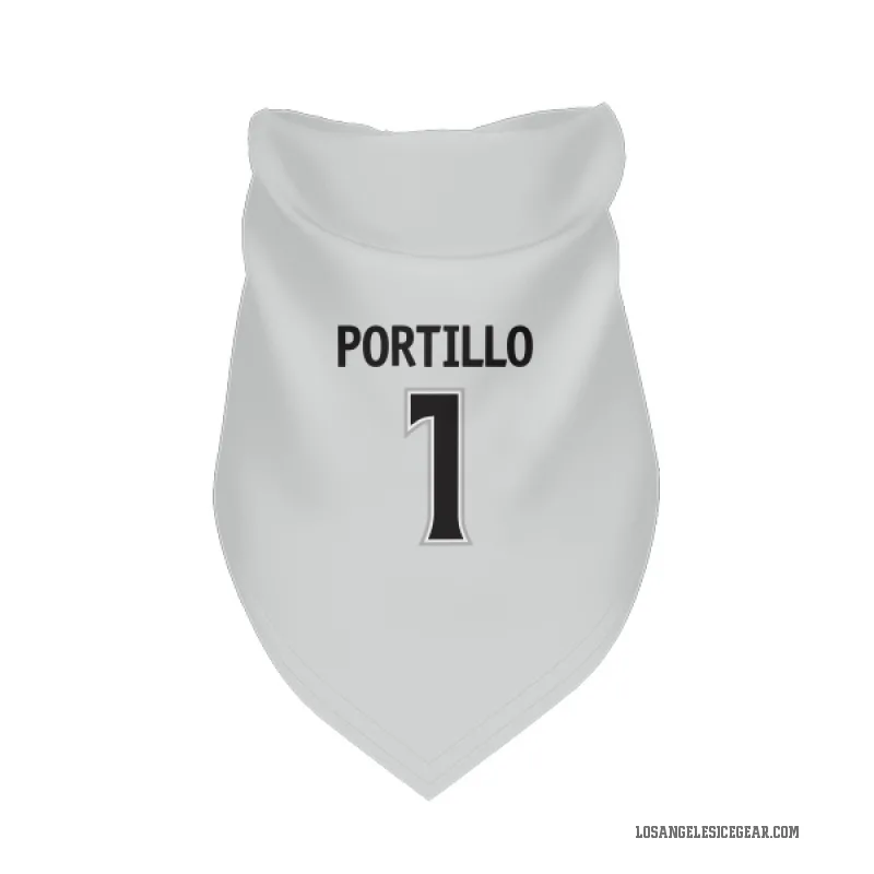 Erik Portillo  White Los Angeles Kings  Cat & Dog Pet Bandana