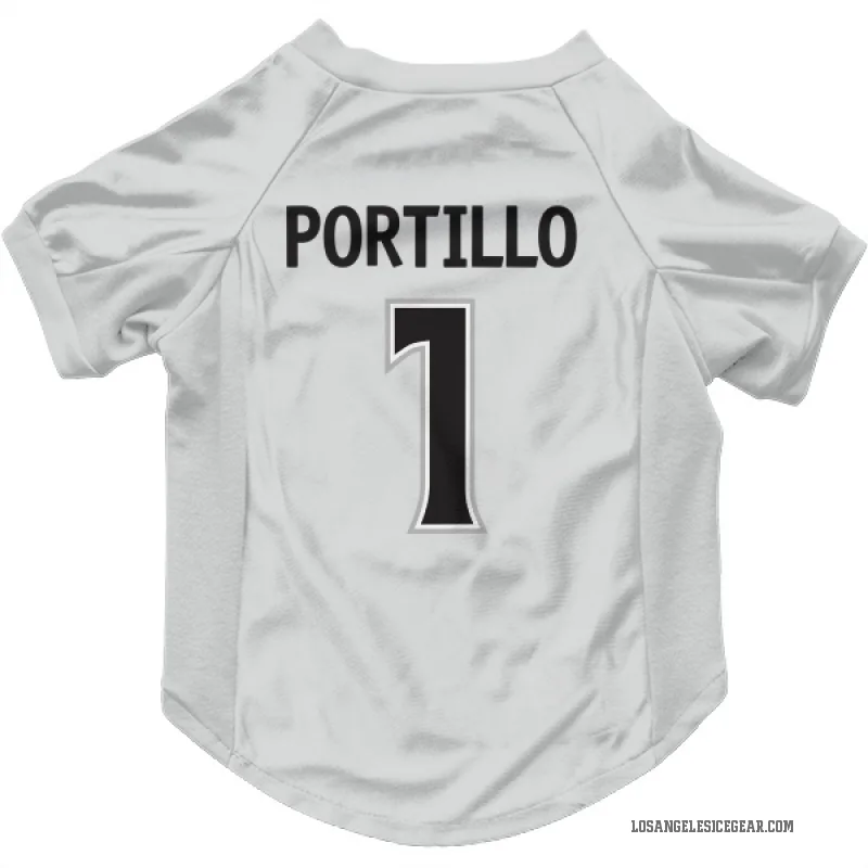 Erik Portillo  White Los Angeles Kings  Cat & Dog Pet Jersey