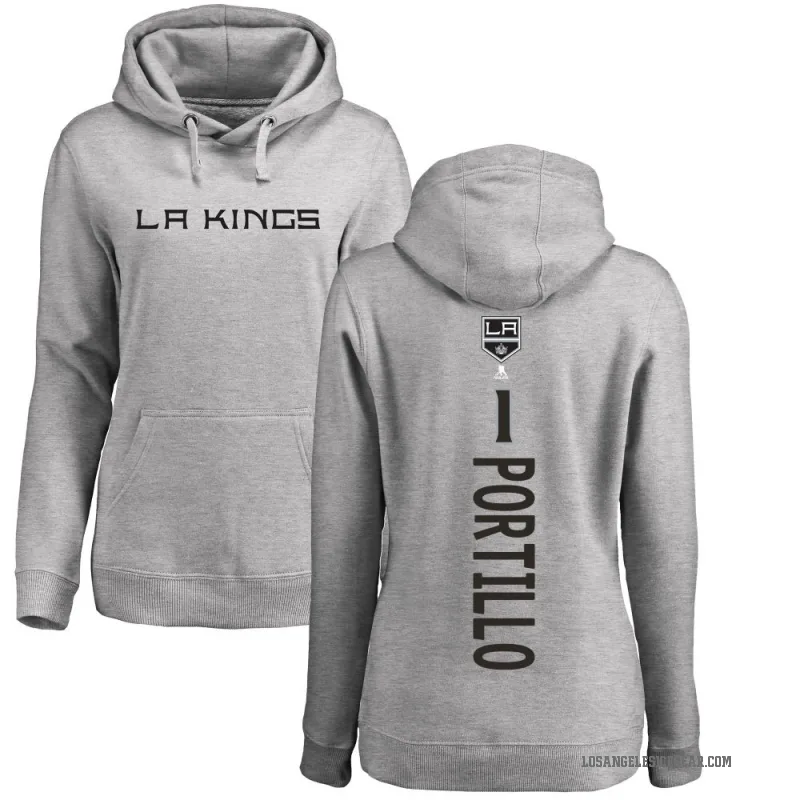 Erik Portillo Women's Los Angeles Kings Branded Ash Backer Pullover Hoodie