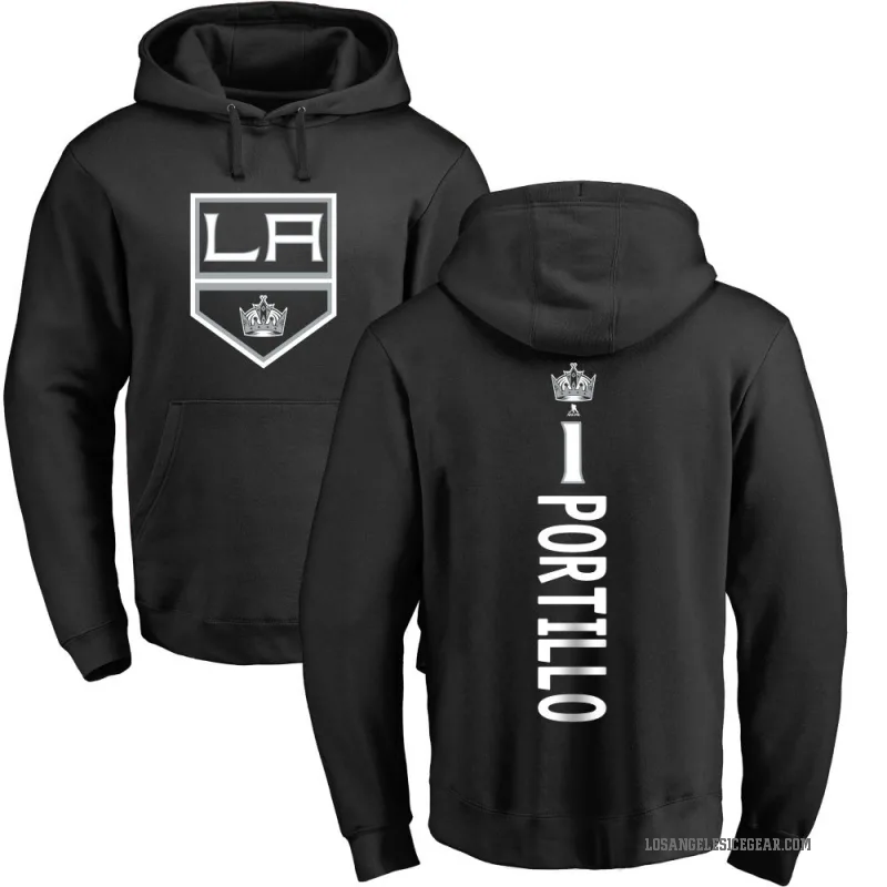 Erik Portillo Youth Black Los Angeles Kings Branded Backer Pullover Hoodie