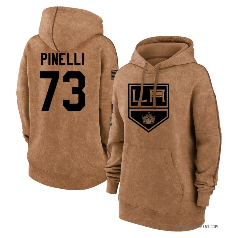 Francesco Pinelli Women's Brown Los Angeles Kings 2023 Salute to Service Pullover Hoodie