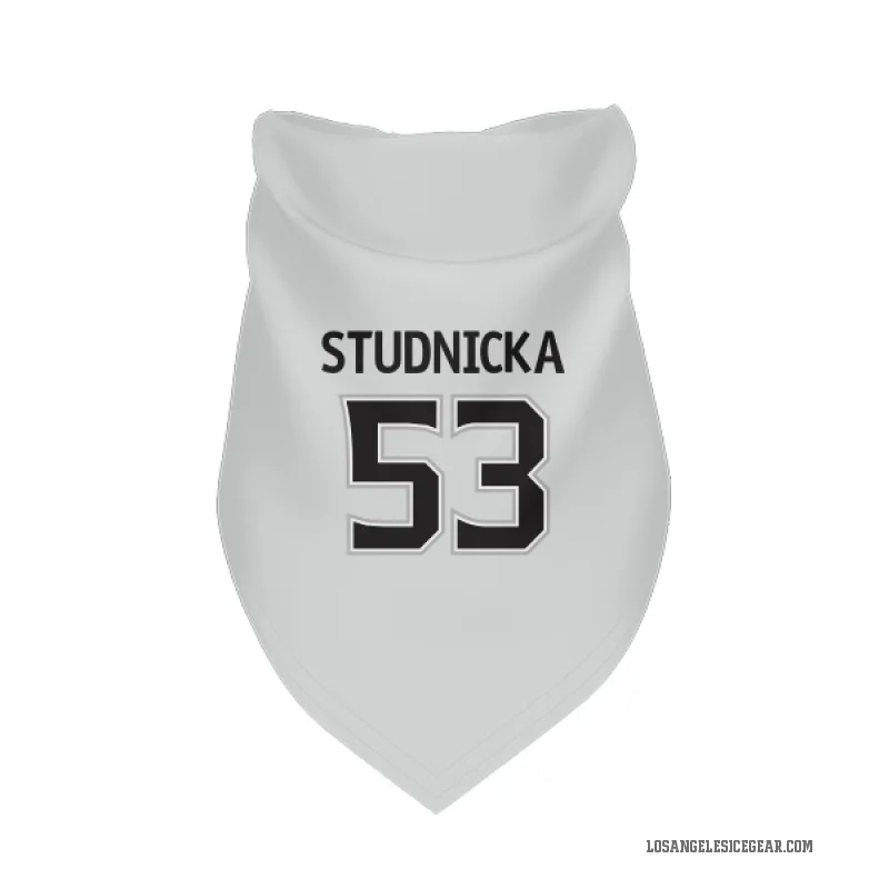 Jack Studnicka  White Los Angeles Kings  Cat & Dog Pet Bandana
