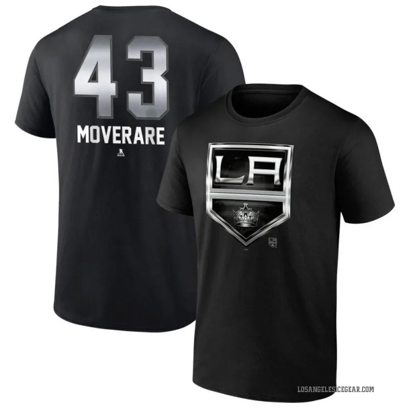 Jacob Moverare Men's Black Los Angeles Kings Midnight Mascot Logo T-Shirt