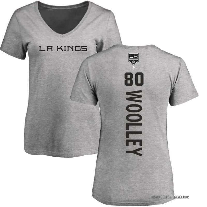 Jared Woolley Women's Ash Los Angeles Kings Backer T-Shirt -