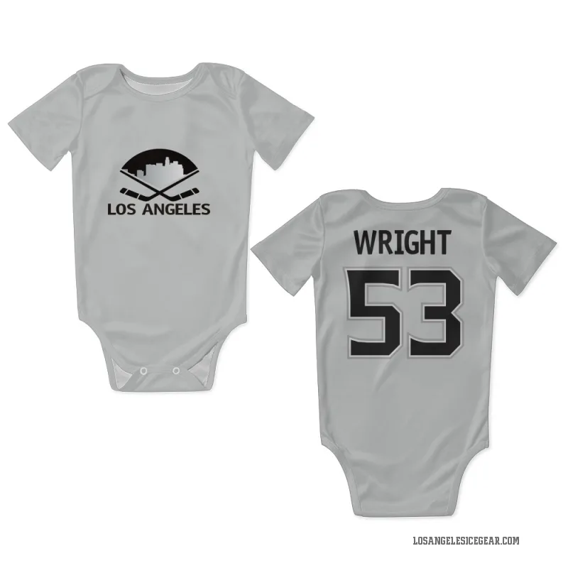 Jared Wright  White Los Angeles Kings  Newborn & Infant Bodysuit