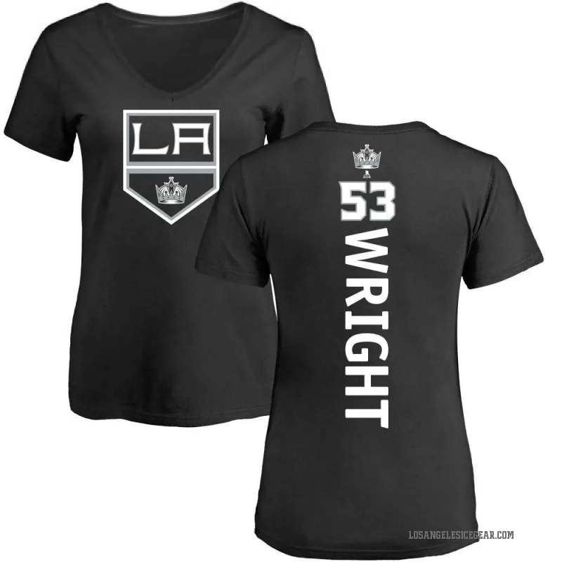 Jared Wright Women's Black Los Angeles Kings Backer T-Shirt -