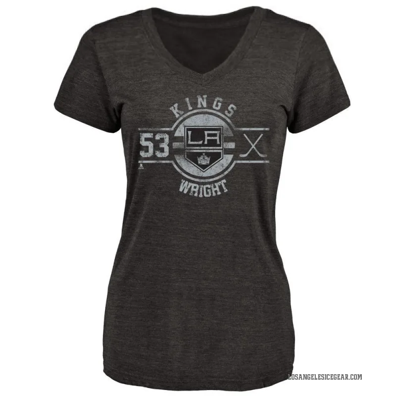 Jared Wright Women's Black Los Angeles Kings Insignia T-Shirt -