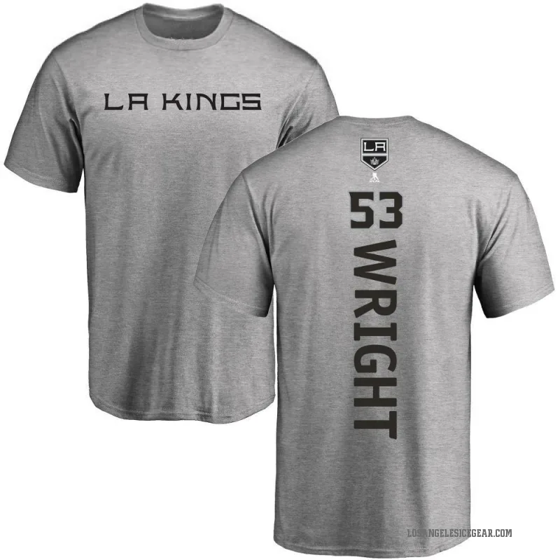 Jared Wright Youth Ash Los Angeles Kings Backer T-Shirt -