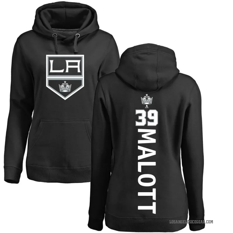 Jeff Malott Women's Black Los Angeles Kings Branded Backer Pullover Hoodie