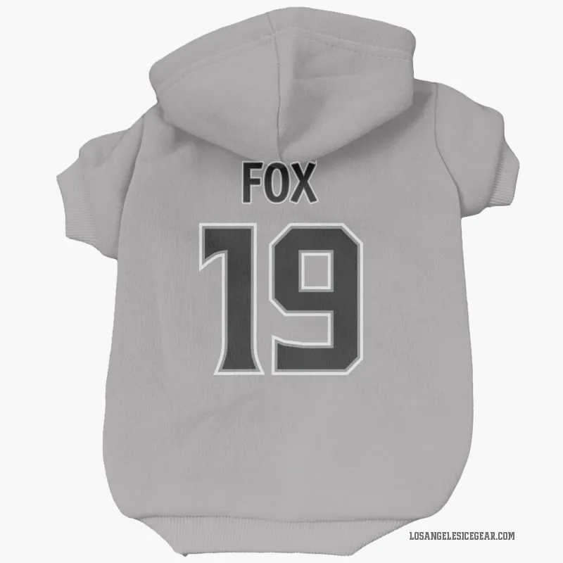 Jim Fox  Gray Los Angeles Kings  Cat & Dog Pet Hoodie