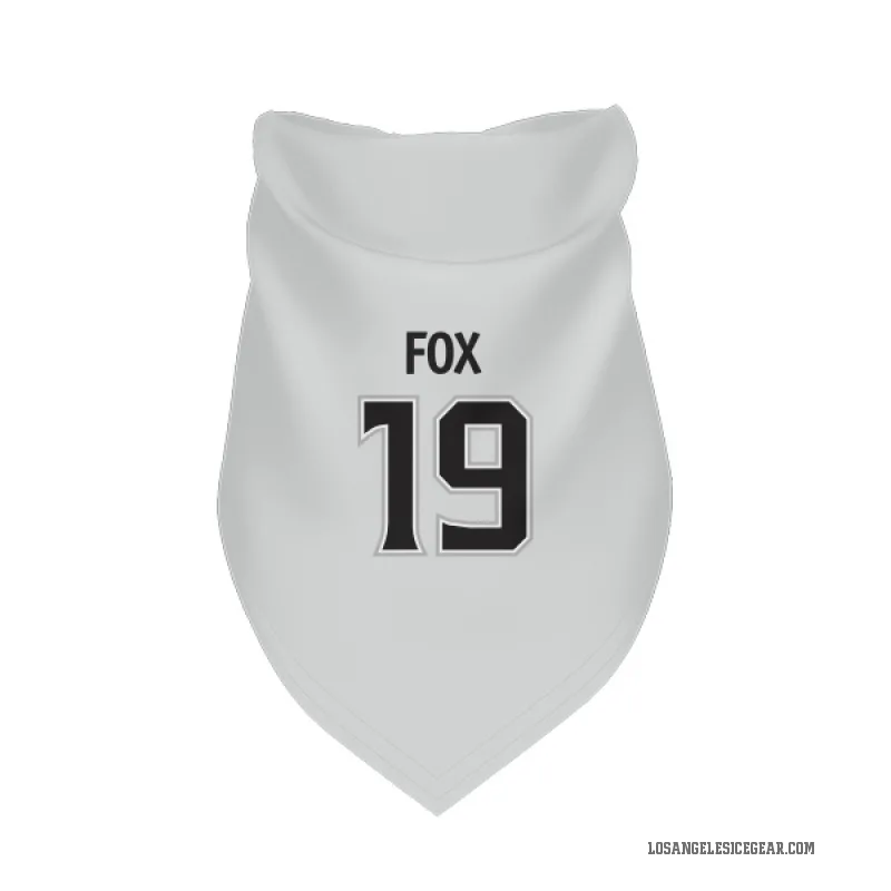 Jim Fox  White Los Angeles Kings  Cat & Dog Pet Bandana