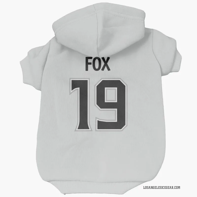 Jim Fox  White Los Angeles Kings  Cat & Dog Pet Hoodie