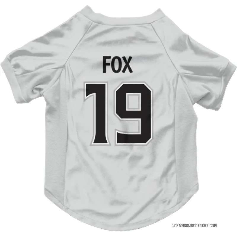 Jim Fox  White Los Angeles Kings  Cat & Dog Pet Jersey
