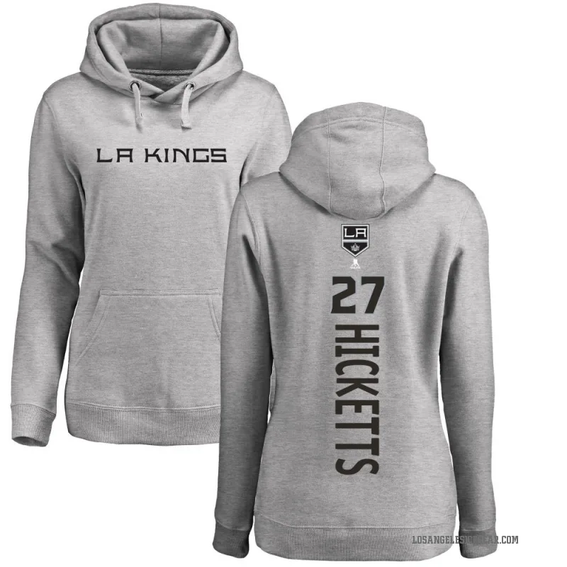 Joe Hicketts Women's Los Angeles Kings Branded Ash Backer Pullover Hoodie