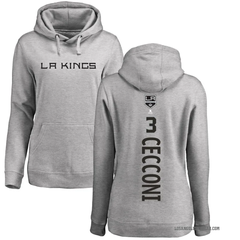 Joseph Cecconi Women's Los Angeles Kings Branded Ash Backer Pullover Hoodie