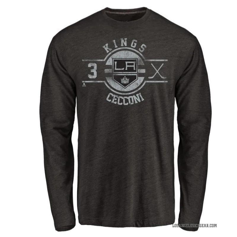 Joseph Cecconi Youth Black Los Angeles Kings Insignia Long Sleeve T-Shirt -
