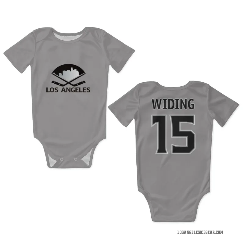 Juha Widing  Gray Los Angeles Kings  Newborn & Infant Bodysuit