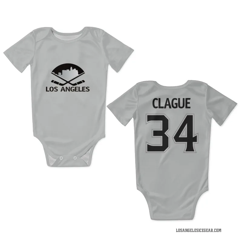 Kale Clague  White Los Angeles Kings  Newborn & Infant Bodysuit