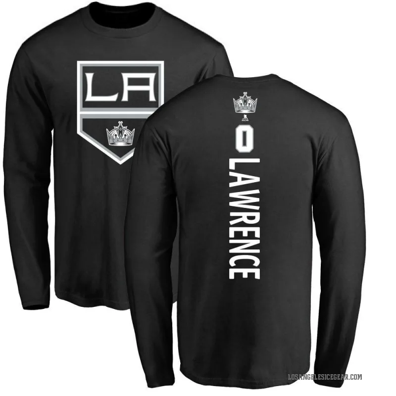Kaleb Lawrence Men's Black Los Angeles Kings Backer Long Sleeve T-Shirt -