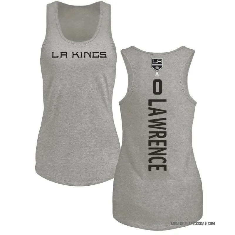 Kaleb Lawrence Women's Ash Los Angeles Kings Backer Tank Top -