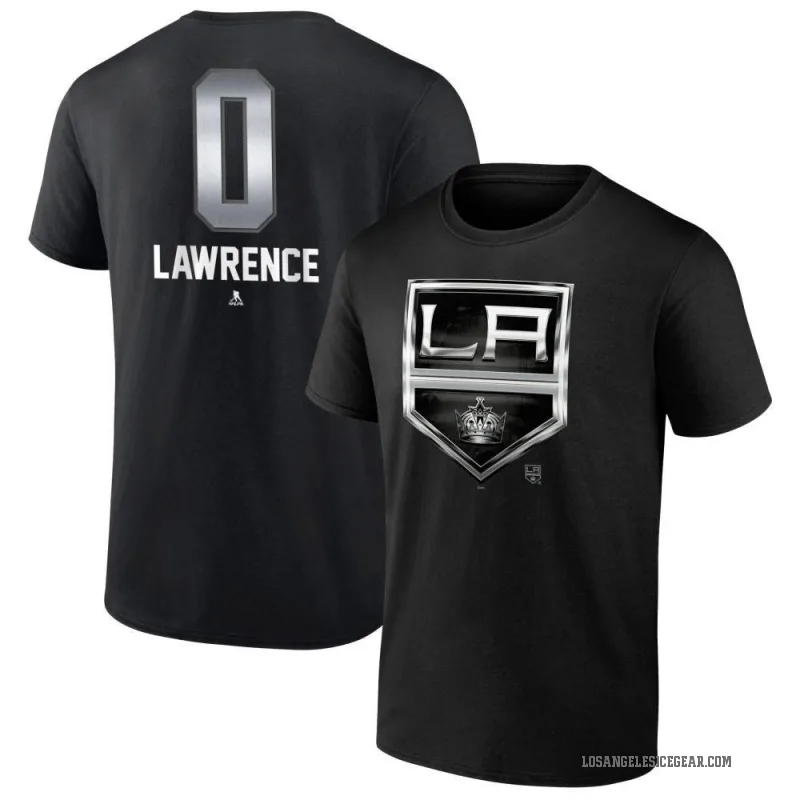 Kaleb Lawrence Youth Black Los Angeles Kings Midnight Mascot Logo T-Shirt