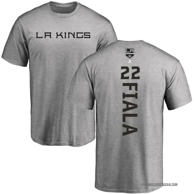 Kevin Fiala Men's Ash Los Angeles Kings Backer T-Shirt -