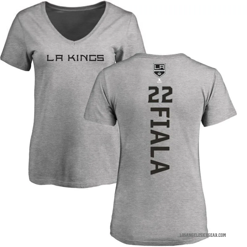 Kevin Fiala Women's Ash Los Angeles Kings Backer T-Shirt -