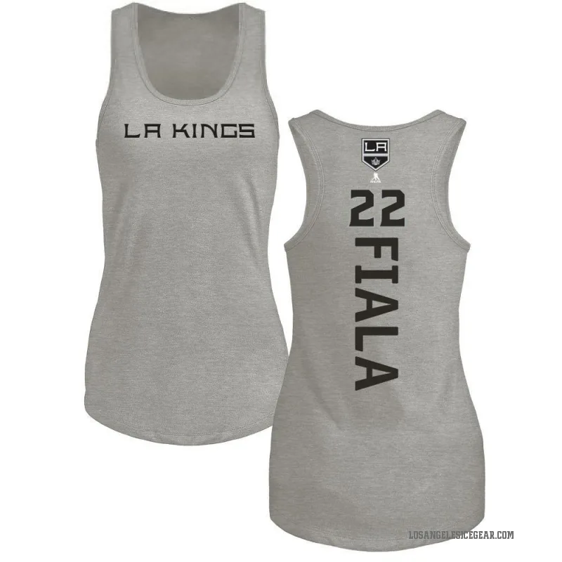 Kevin Fiala Women's Ash Los Angeles Kings Backer Tank Top -