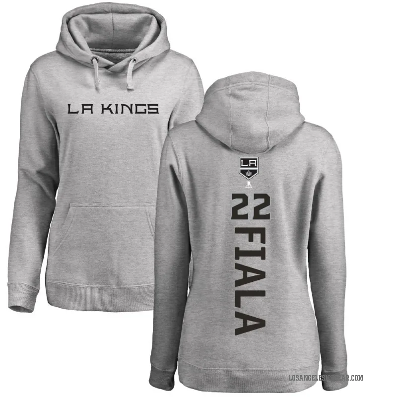 Kevin Fiala Women's Los Angeles Kings Branded Ash Backer Pullover Hoodie