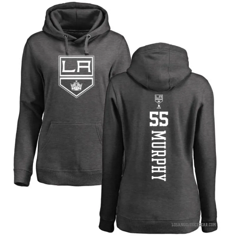 Larry Murphy Women's Charcoal Los Angeles Kings Branded One Color Backer Pullover Hoodie