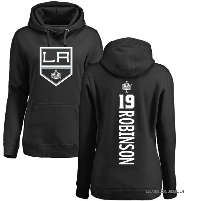 Larry Robinson Women's Black Los Angeles Kings Branded Backer Pullover Hoodie