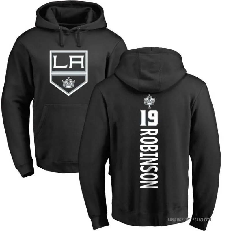 Larry Robinson Youth Black Los Angeles Kings Branded Backer Pullover Hoodie
