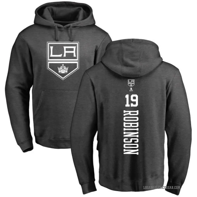 Larry Robinson Youth Charcoal Los Angeles Kings Branded One Color Backer Pullover Hoodie