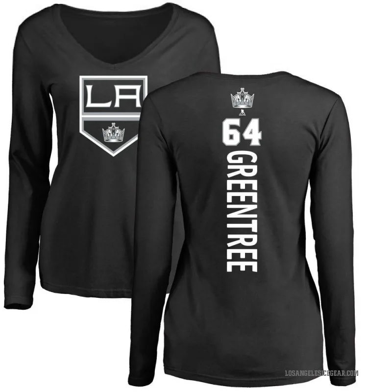 Liam Greentree Women's Green Los Angeles Kings Backer Long Sleeve T-Shirt - Black