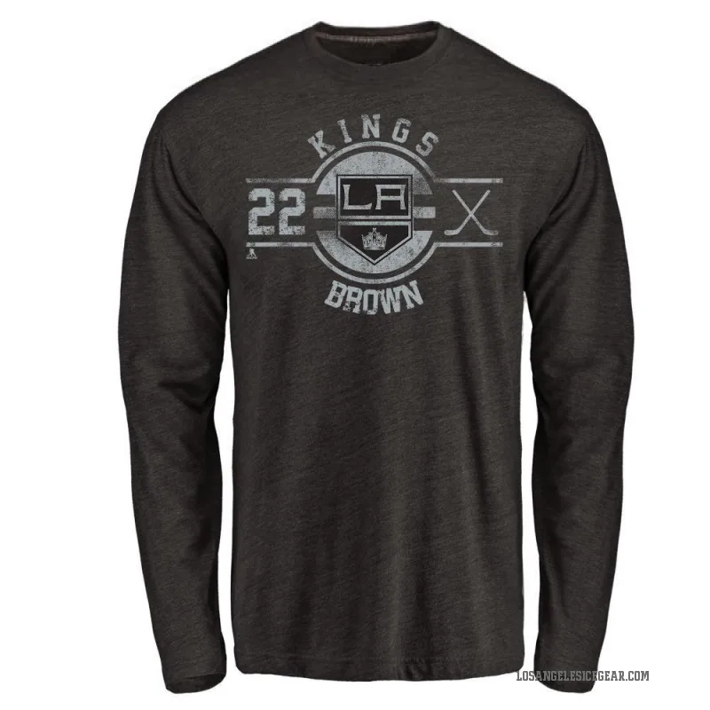 Logan Brown Men's Black Los Angeles Kings Insignia Long Sleeve T-Shirt -