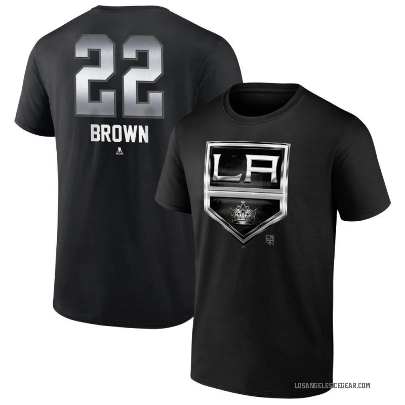Logan Brown Men's Black Los Angeles Kings Midnight Mascot Logo T-Shirt