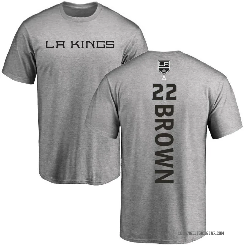 Logan Brown Men's Brown Los Angeles Kings Backer T-Shirt - Ash