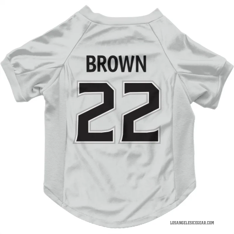Logan Brown  White Los Angeles Kings  Cat & Dog Pet Jersey