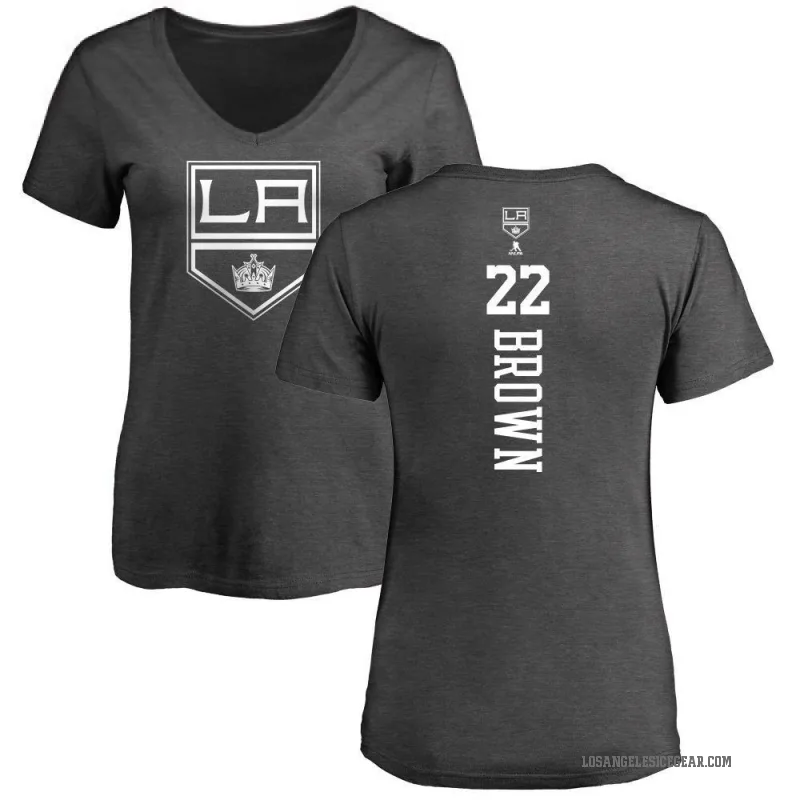 Logan Brown Women's Brown Los Angeles Kings One Color Backer T-Shirt - Charcoal