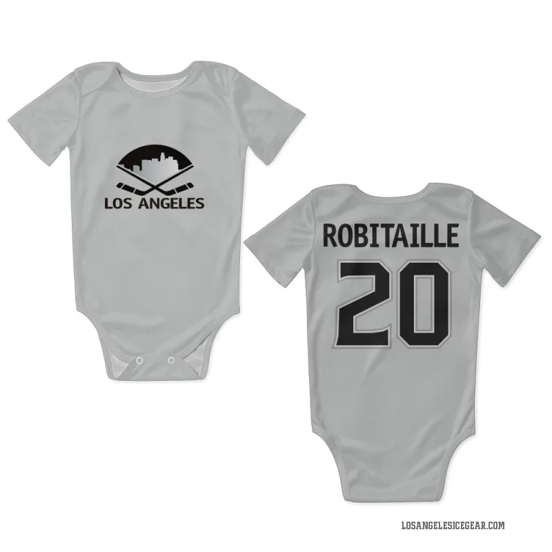 Luc Robitaille  White Los Angeles Kings  Newborn & Infant Bodysuit