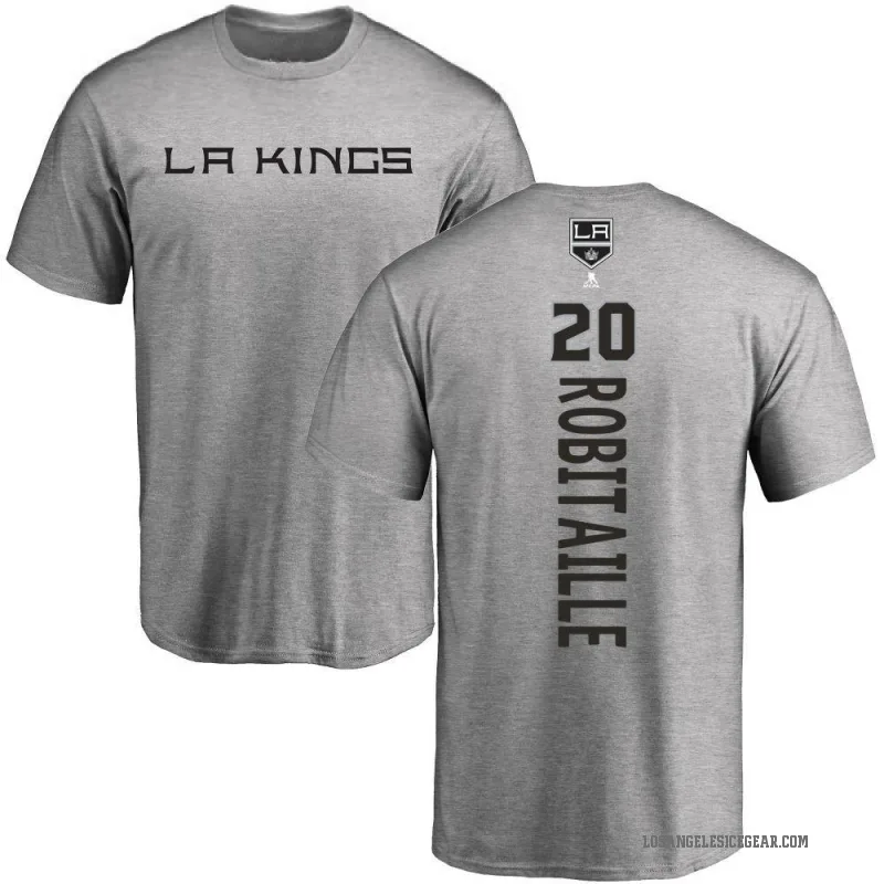 Luc Robitaille Youth Ash Los Angeles Kings Backer T-Shirt -