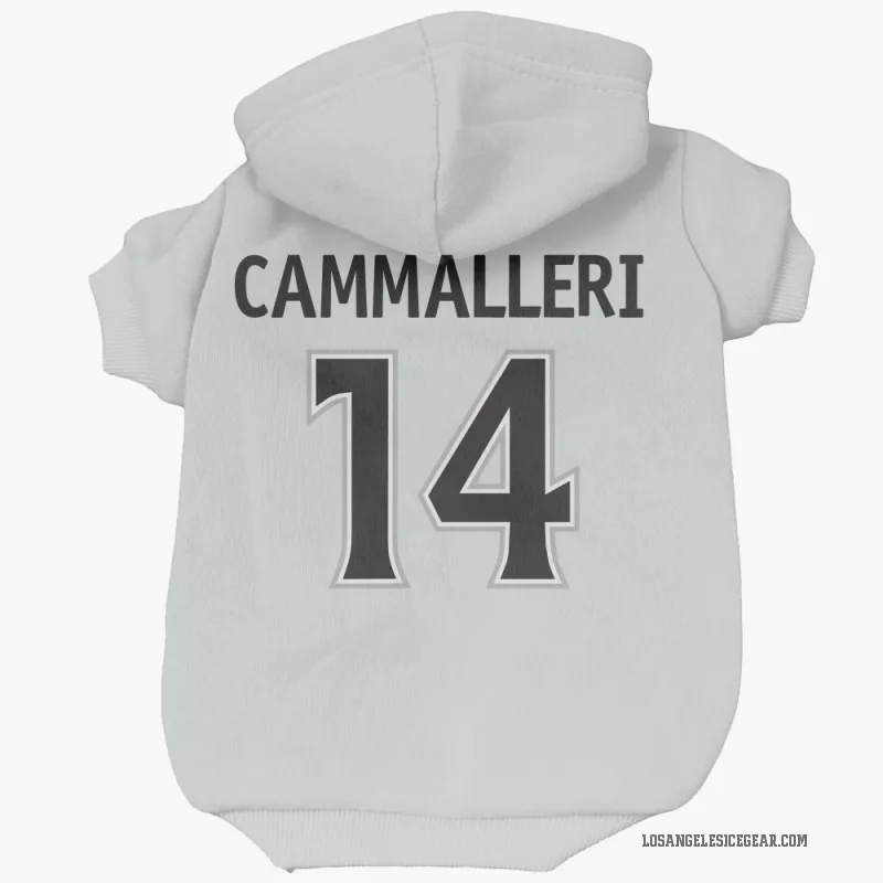 Mike Cammalleri  White Los Angeles Kings  Cat & Dog Pet Hoodie