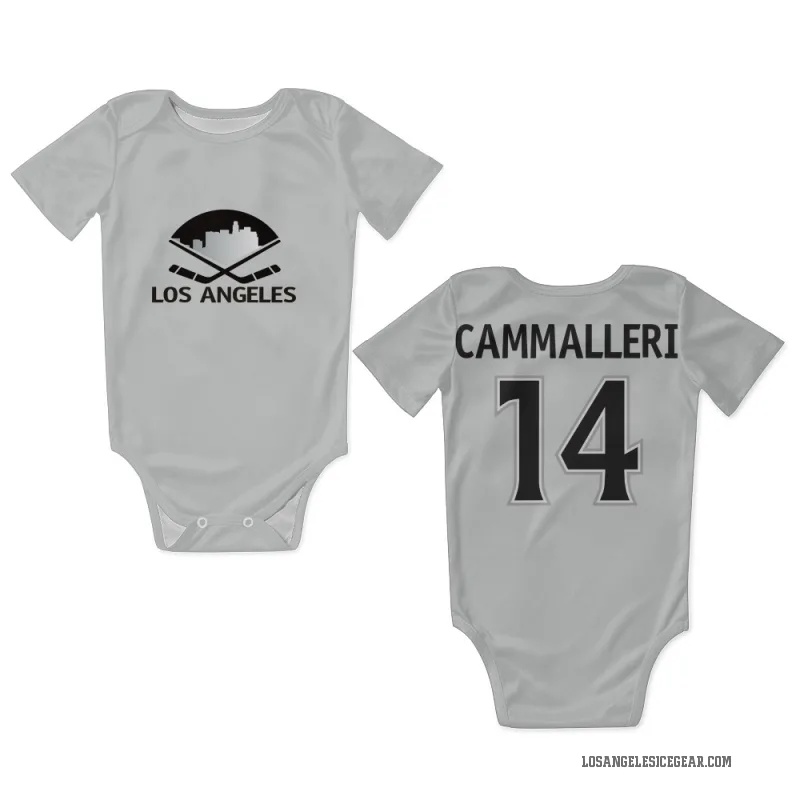 Mike Cammalleri  White Los Angeles Kings  Newborn & Infant Bodysuit
