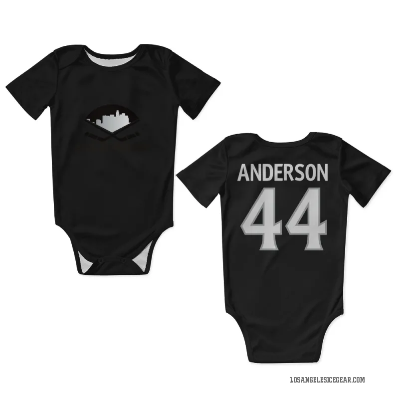 Mikey Anderson  Black Los Angeles Kings  Newborn & Infant Bodysuit