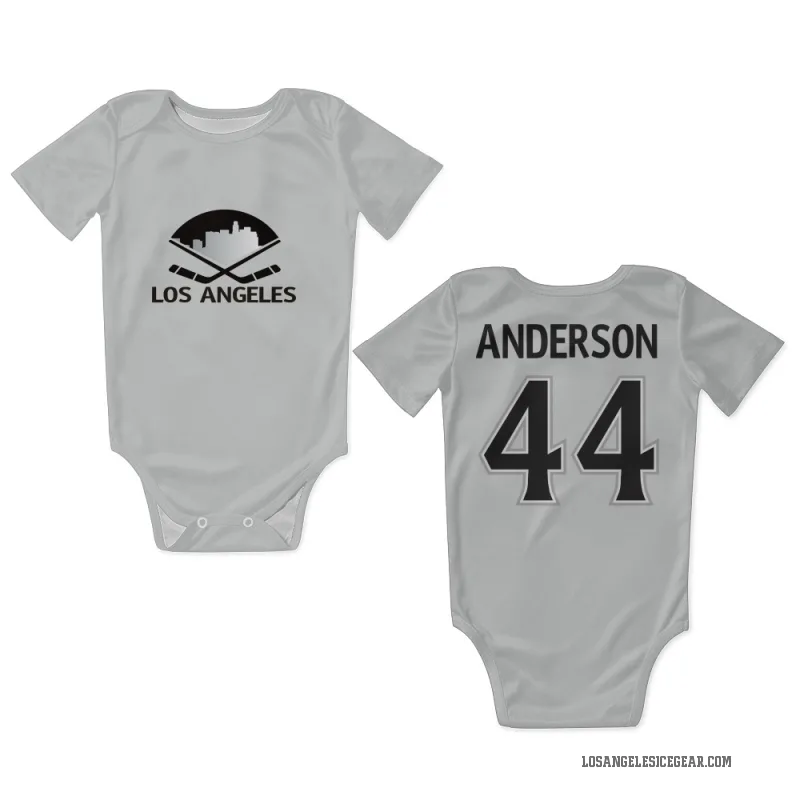 Mikey Anderson  White Los Angeles Kings  Newborn & Infant Bodysuit