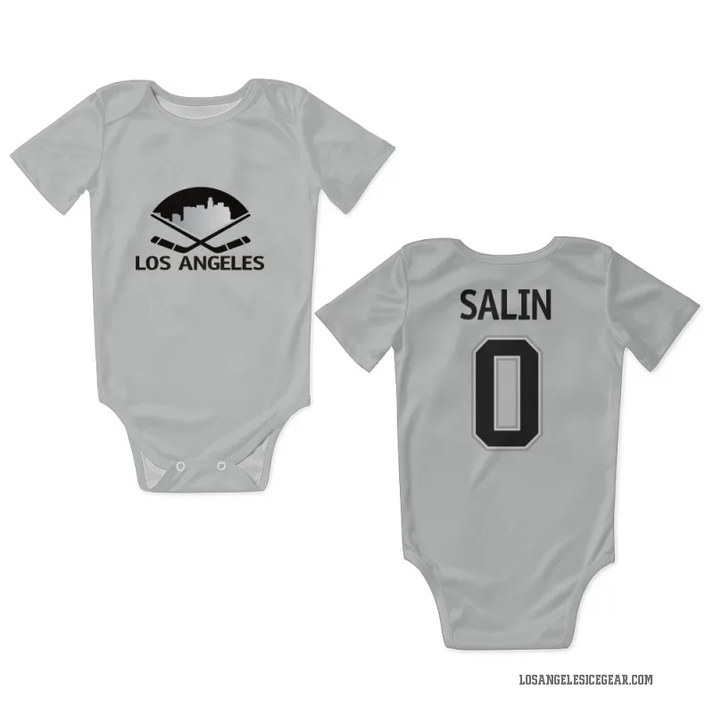 Otto Salin  White Los Angeles Kings  Newborn & Infant Bodysuit