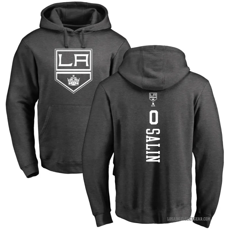 Otto Salin Youth Charcoal Los Angeles Kings Branded One Color Backer Pullover Hoodie