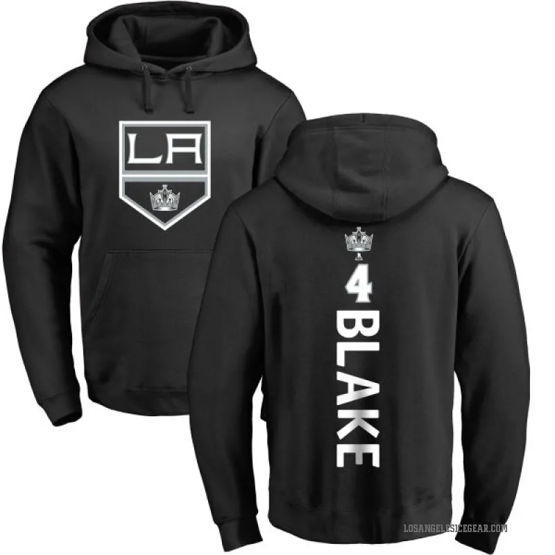 Rob Blake Men's Black Los Angeles Kings Branded Backer Pullover Hoodie