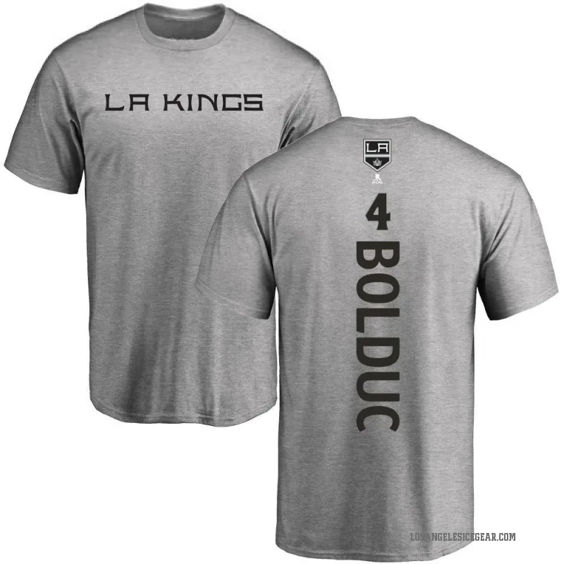 Samuel Bolduc Men's Ash Los Angeles Kings Backer T-Shirt -